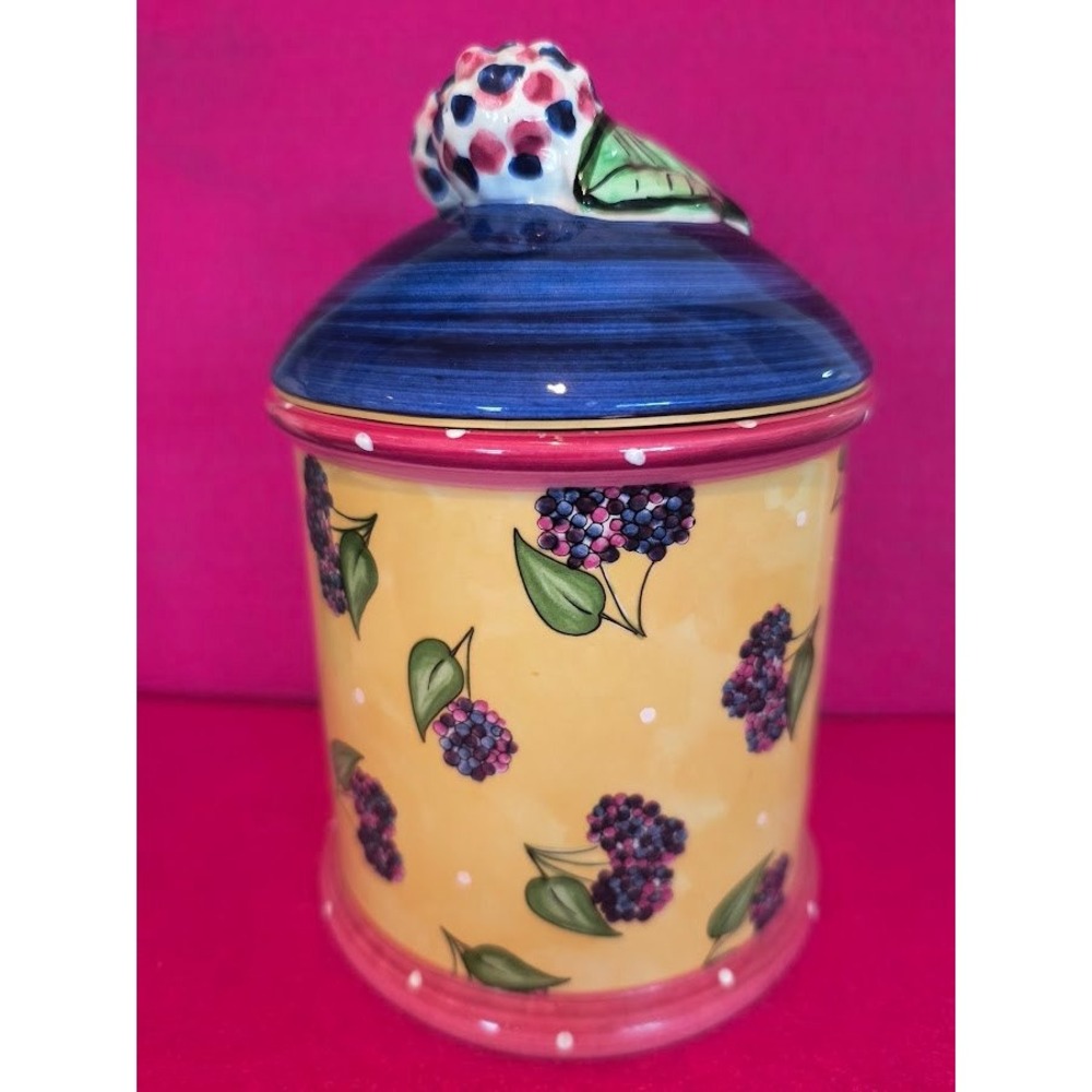 Vintage Tutti Frutti Canister Heather Outlaw Kumpis The Essex Collection Berries